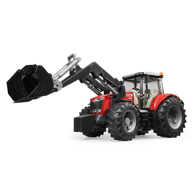 BRUDER 03047 traktorius Massey ferguson 7600 su priekiniu krautuvu