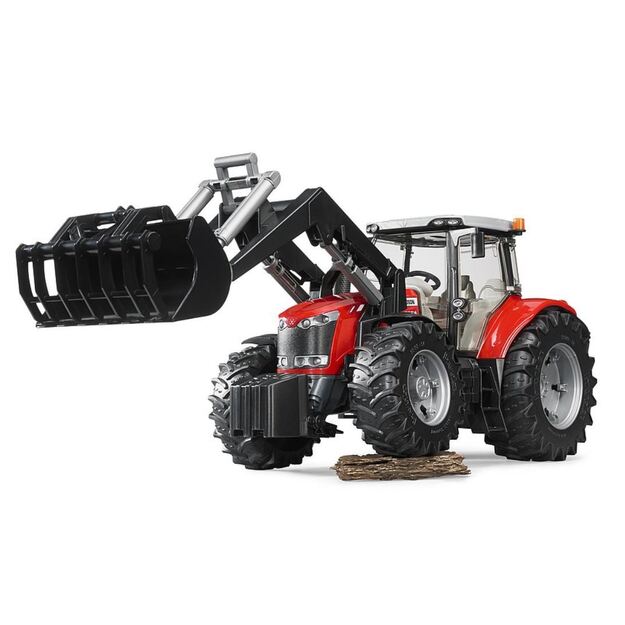 BRUDER 03047 traktorius Massey ferguson 7600 su priekiniu krautuvu