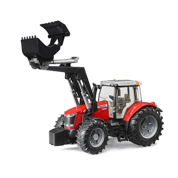 BRUDER 03047 traktorius Massey ferguson 7600 su priekiniu krautuvu