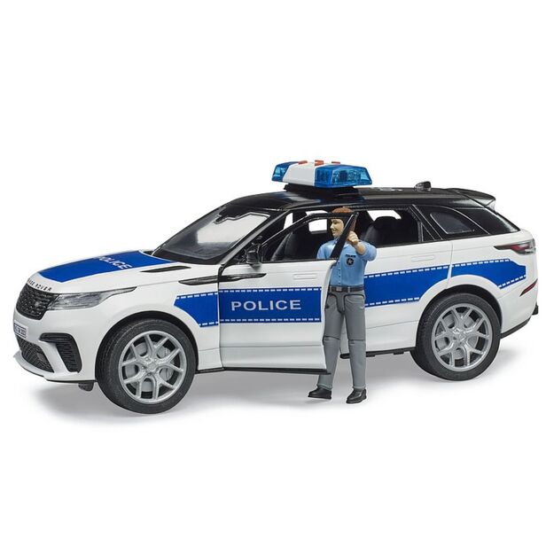 BRUDER 02890 Policijos visureigis Range Rover Velar su figūrėle