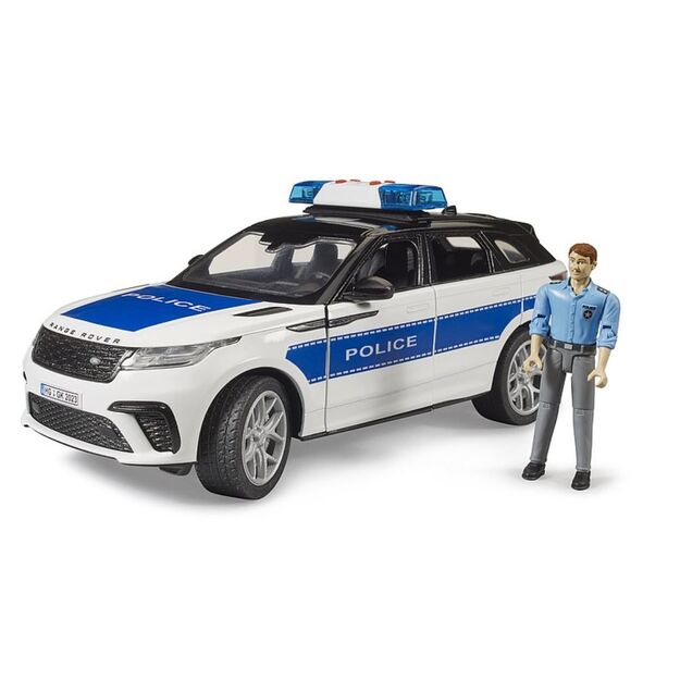 BRUDER 02890 Policijos visureigis Range Rover Velar su figūrėle