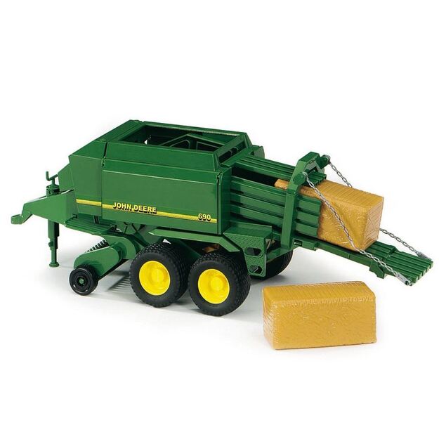 BRUDER priedas - rulonų presas John Deere 02017