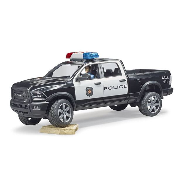 BRUDER Policijos automobilis RAM 2500 su priedais 02505