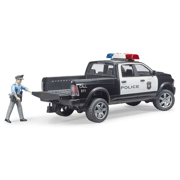 BRUDER Policijos automobilis RAM 2500 su priedais 02505