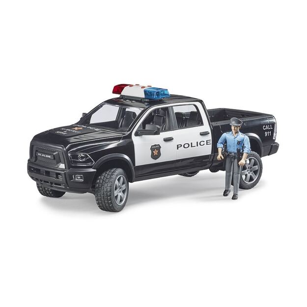 BRUDER Policijos automobilis RAM 2500 su priedais 02505