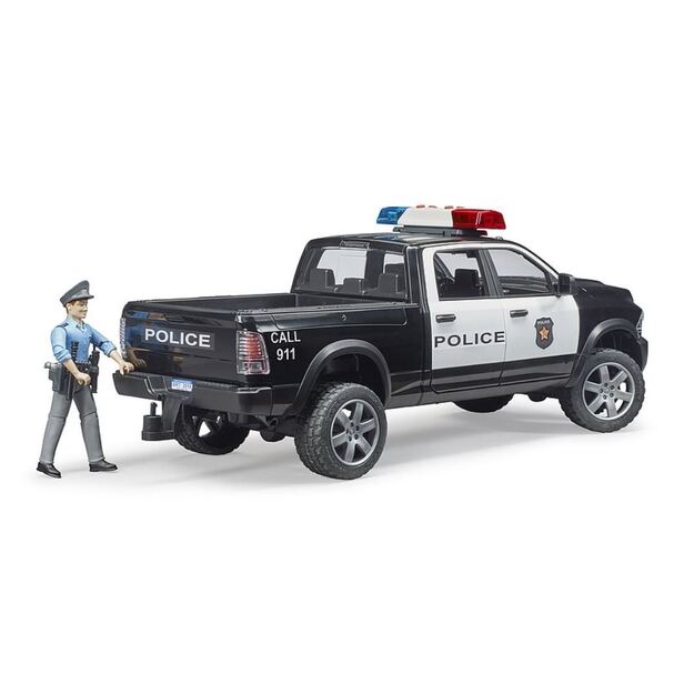 BRUDER Policijos automobilis RAM 2500 su priedais 02505