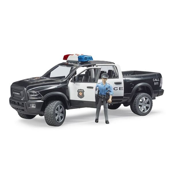 BRUDER Policijos automobilis RAM 2500 su priedais 02505