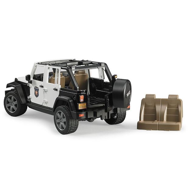 BRUDER Policijos automobilis Jeep Rubicon su priedais 02526