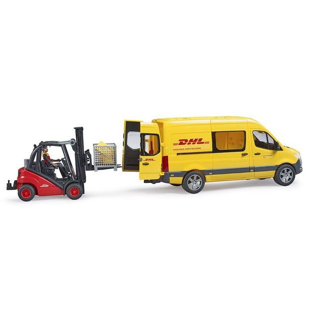 BRUDER MB Sprinter DHL kurjeris su figūrėle 02671