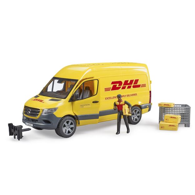 BRUDER MB Sprinter DHL kurjeris su figūrėle 02671