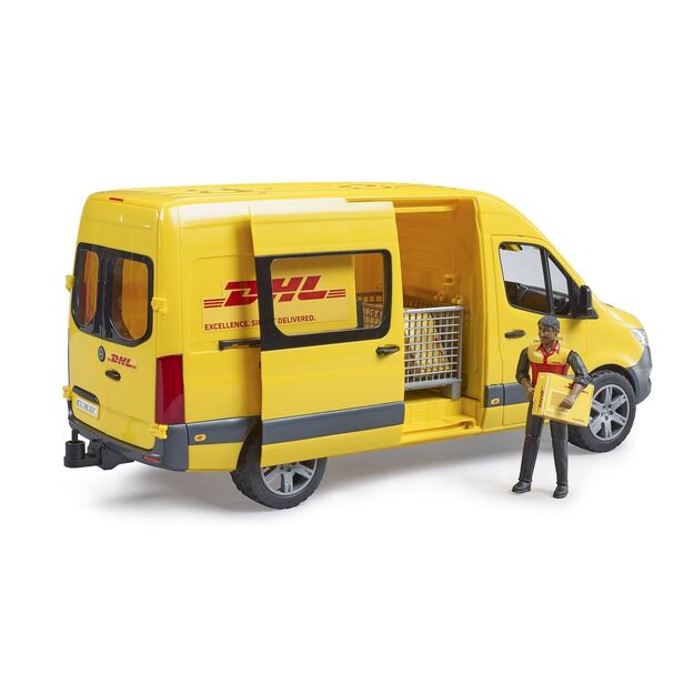 BRUDER MB Sprinter DHL kurjeris su figūrėle 02671