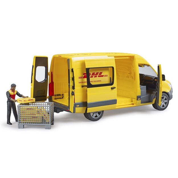 BRUDER MB Sprinter DHL kurjeris su figūrėle 02671