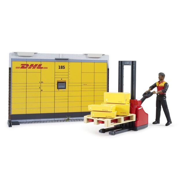 BRUDER 62251 DHL siuntų skyrius su priedais